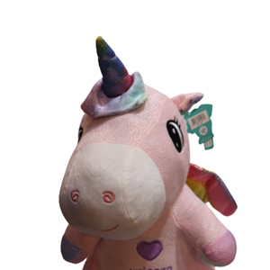 عروسک یونیکورن Unicorn بالدار صورتی ارتفاع 53 سانتی متر -اسباب بازی